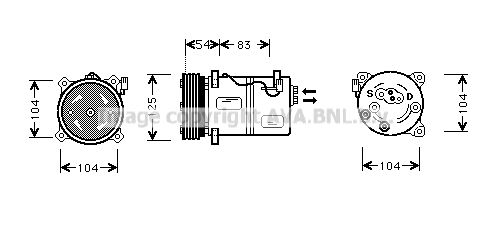 AVA QUALITY COOLING Kompressor,kliimaseade VOK030